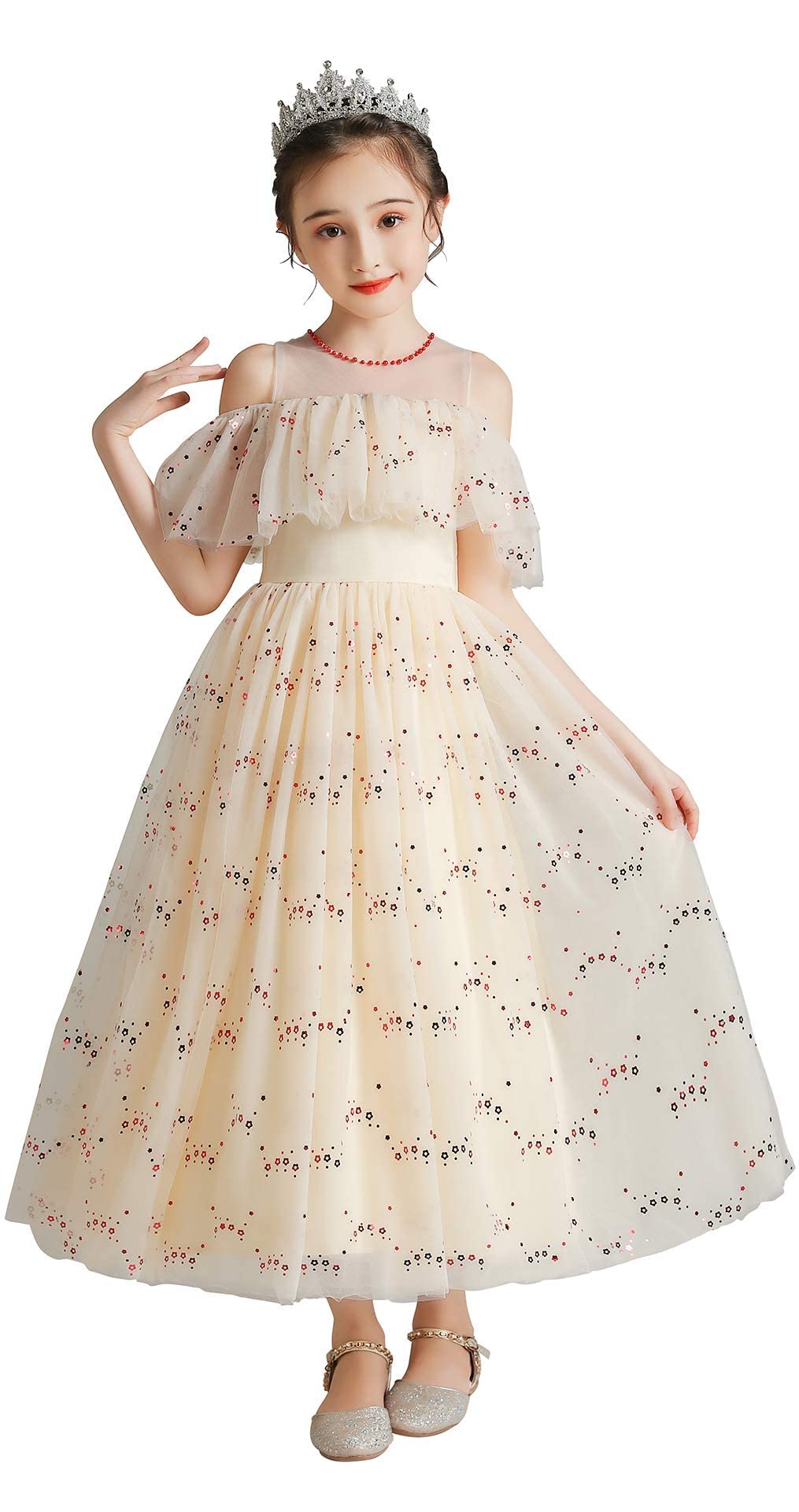 Amazon | [Weileenice] ピアノ発表会 子供 ワンピース 110