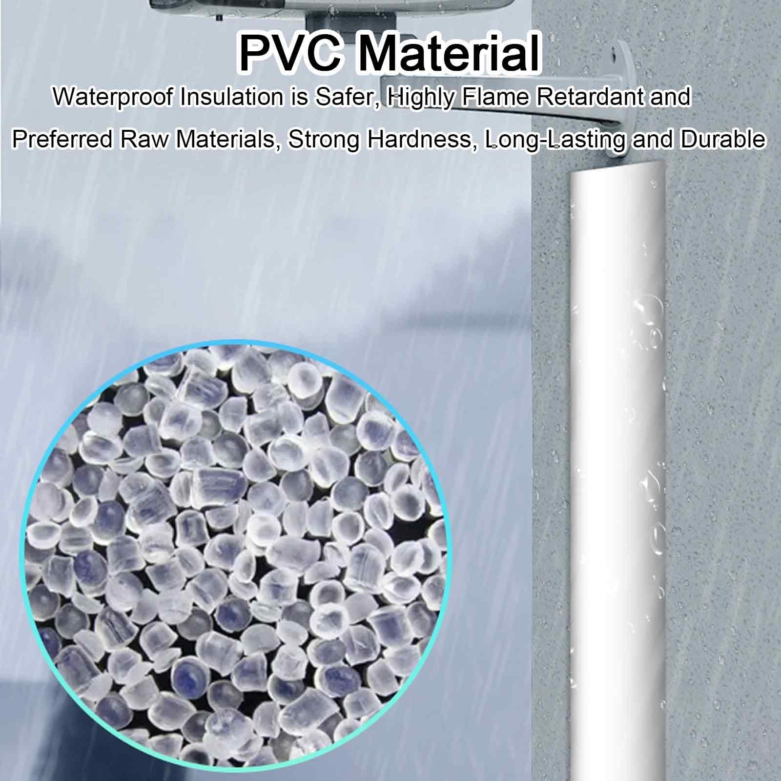 Pasacables Suelo Autoadhesivo, Canaleta Cables Suelo, Ideal para la Gestión de Cables de PVC y Evita Tropiezos, Ideal para Oficinas en Casa o Exteriores(White,3.3x0.9cm/1.3x0.4in)