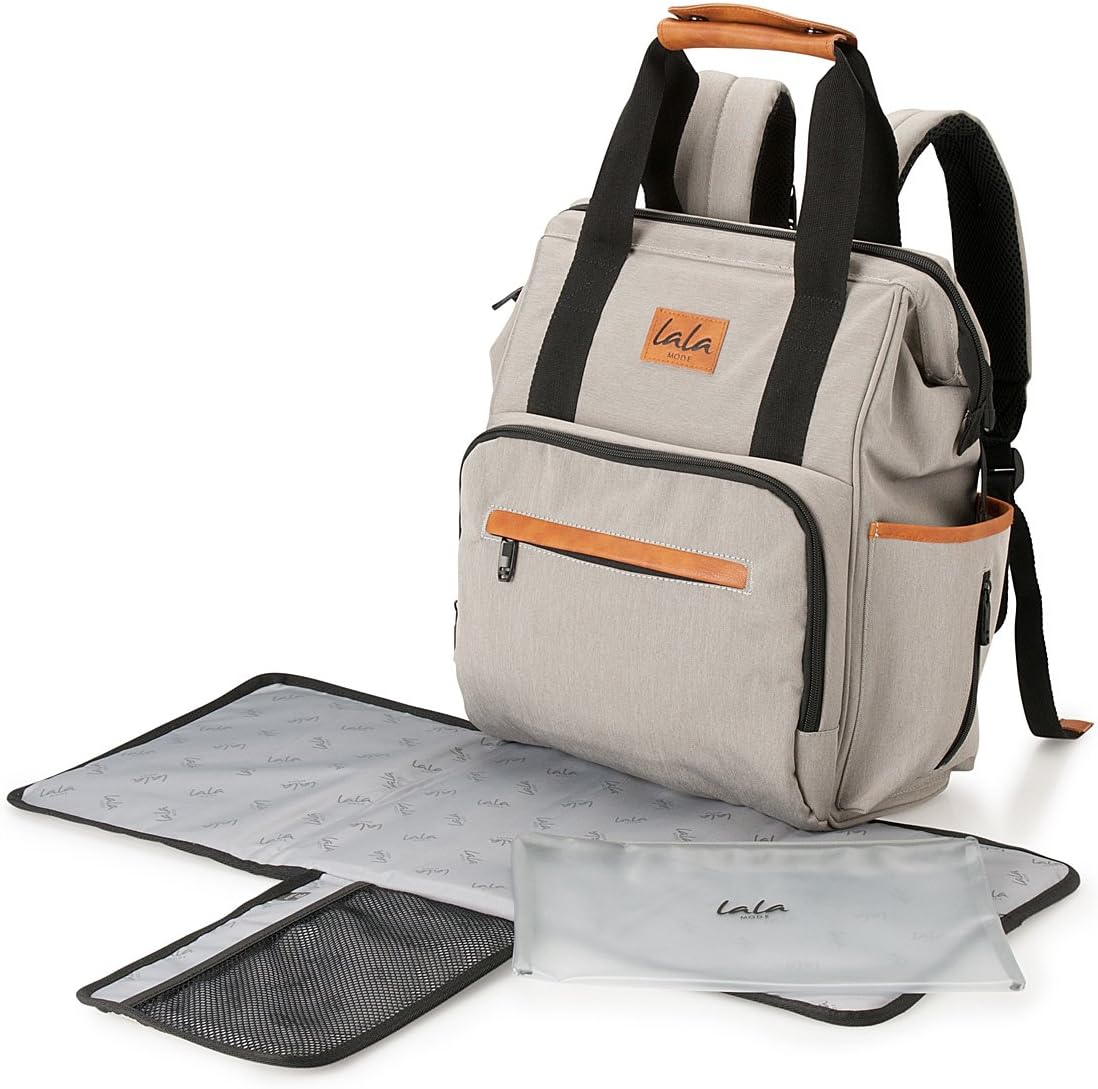 Baby Diaper Backpack Travel Changing Nappy Bag |Multi-Function with Waterproof Travel Change Mat Pad and Stroller Straps | Maternity Bag | Durable Organizer | Designed in Australia |