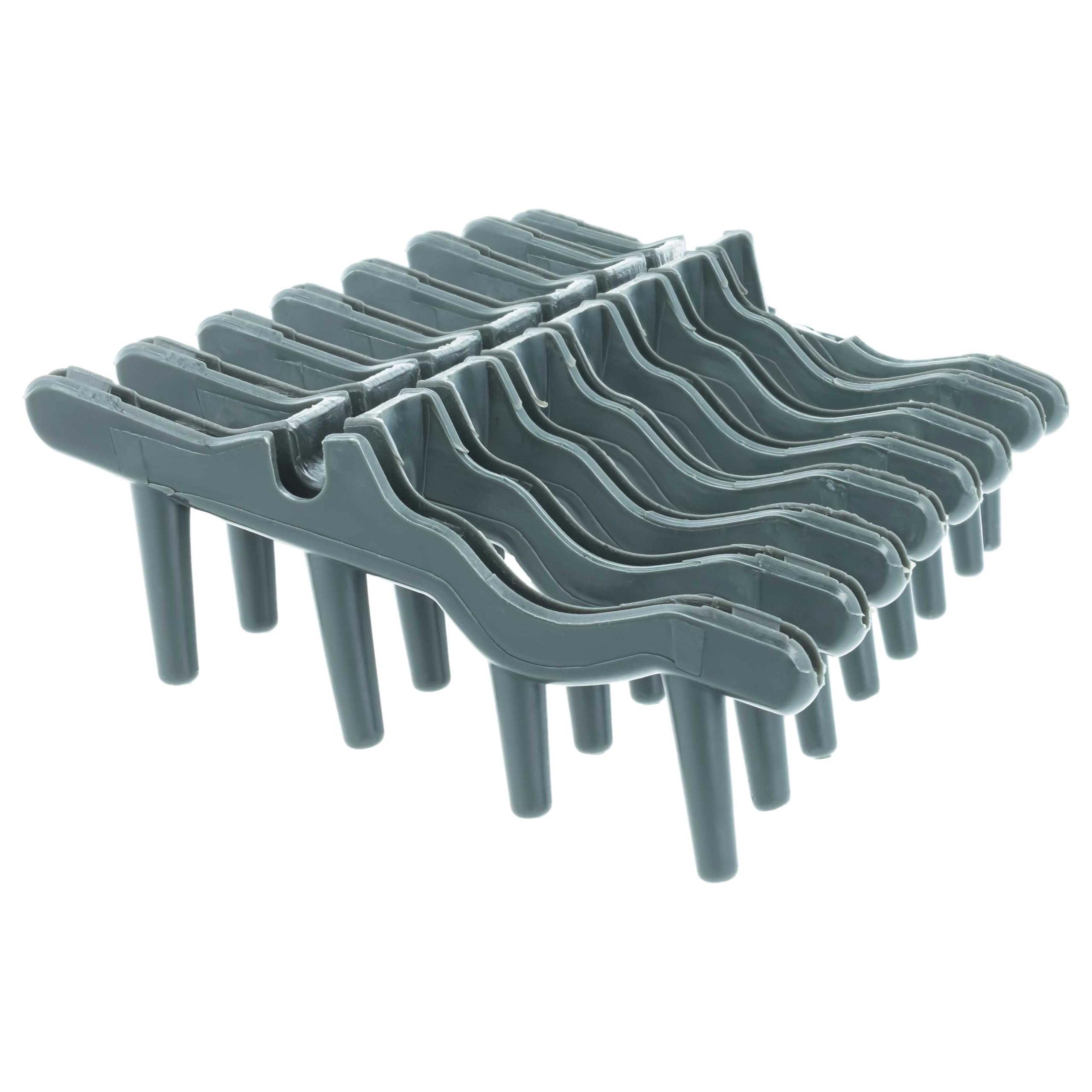vhbw 4x módulo para cesta superior compatible con Faure FDT26022FA lavavajillas - caucho, gris oscuro