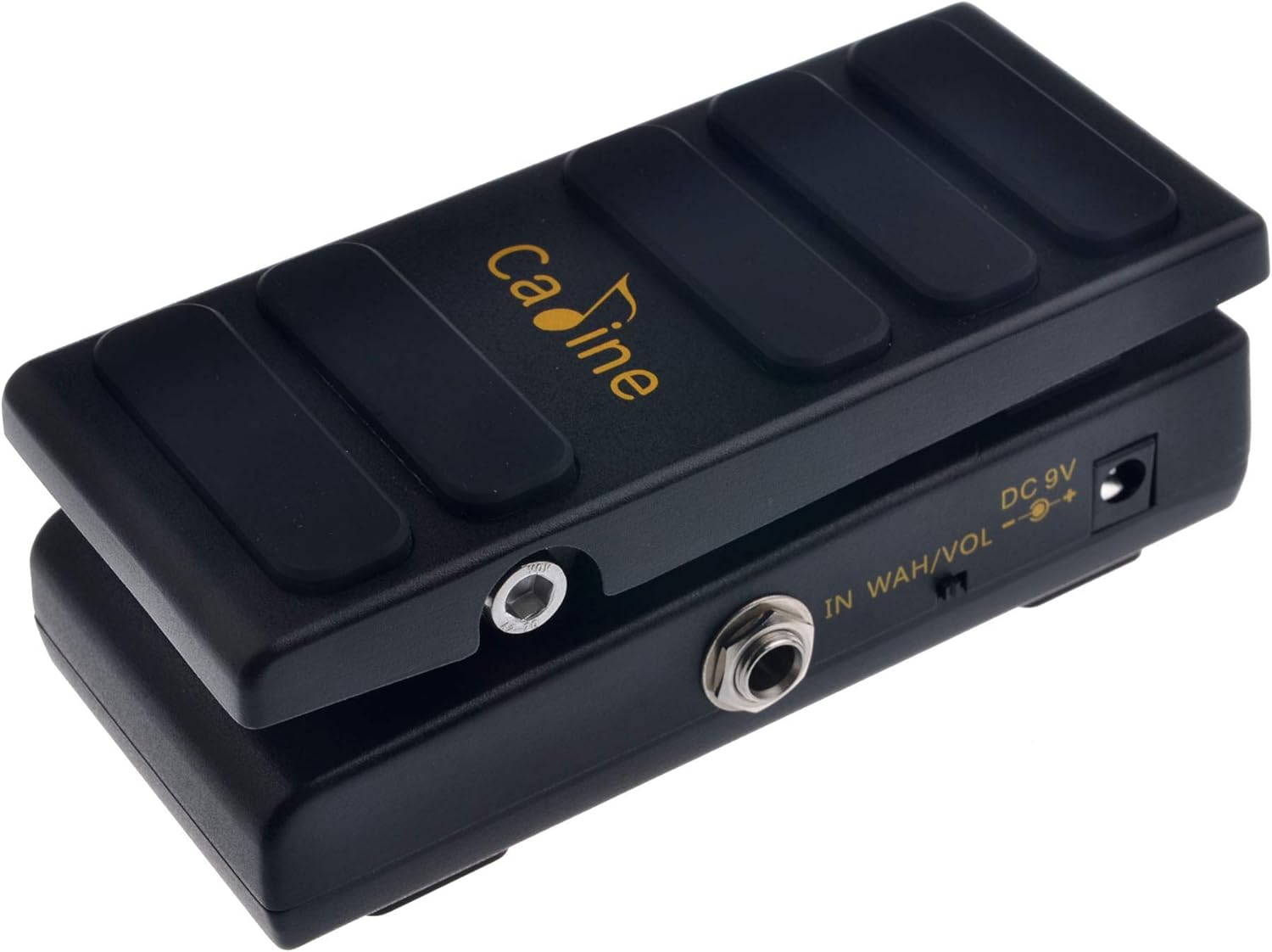 Caline CP-31 Wah + Volume Pedal, top-down view showing the pedal's compact size.