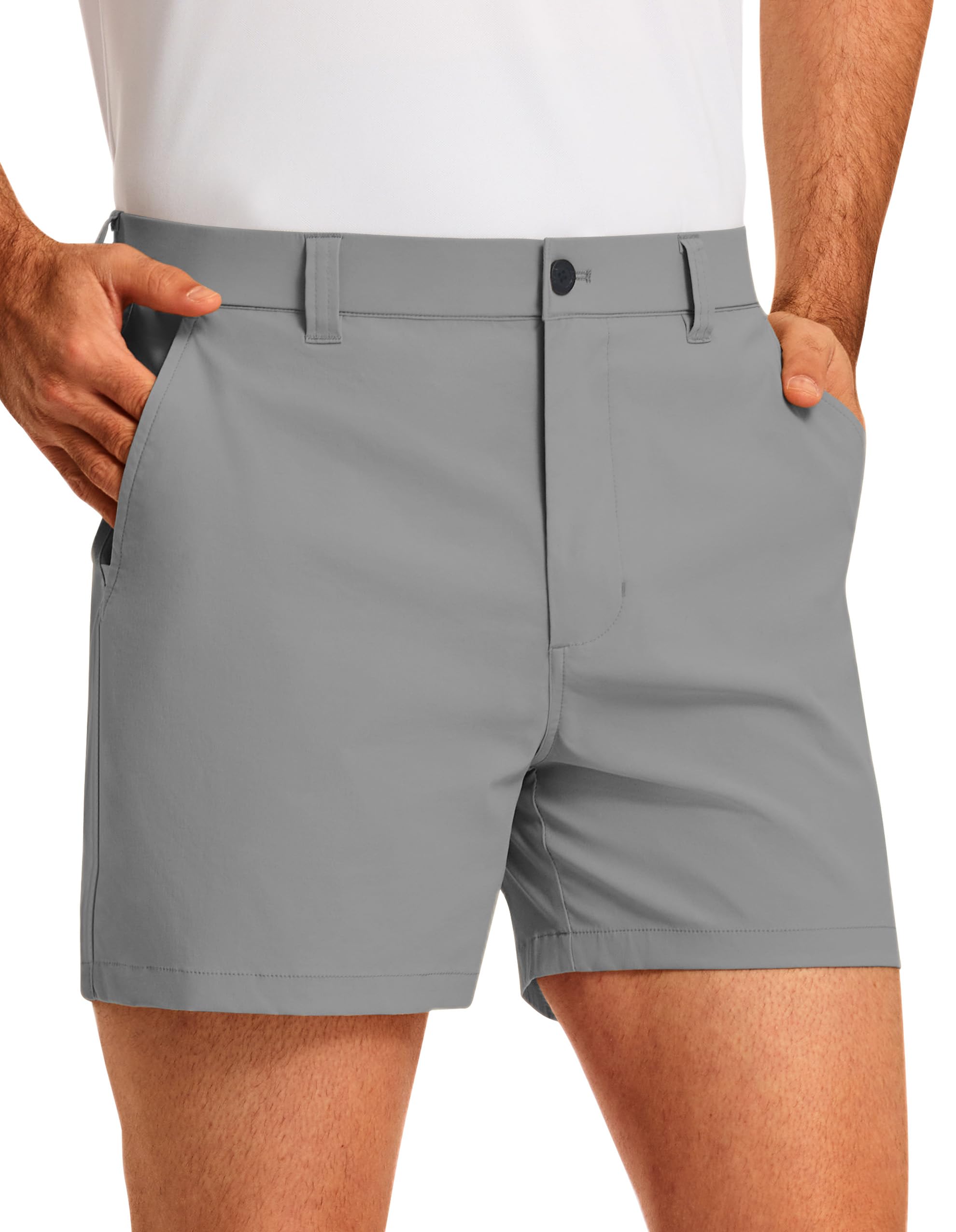 PULI Men's Golf Shorts 5'' Inseam Waterproof Quick Dry Stretch Breathable