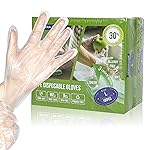 GENERALCARE Disposable TPE Cooking Gloves, Ideal for Cleaning and Food Prep, Latex & Powder Free, Food safe (2 * 100PCS, Large)