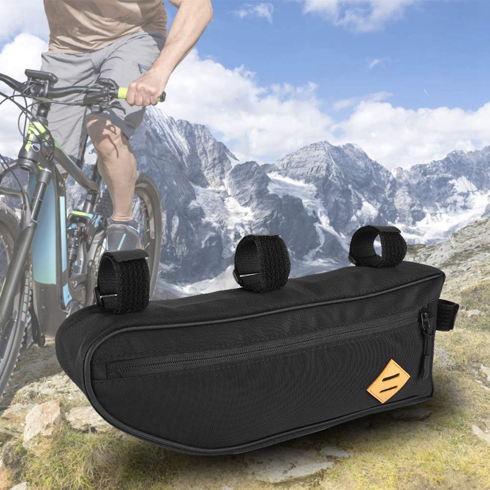 VGEBY1 Borse da Telaio da Bicicletta, Custodia per Telaio Triangolare Impermeabile Borsa per Tubo Anteriore per Borse Laterali con Borsa per Cellulare(L)