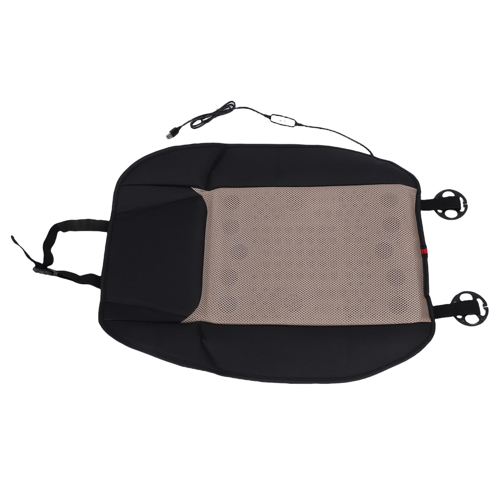 Cuscino per Auto con Raffreddamento Ventilato 3 Impostazioni di Temperatura Connettività USB per Viaggiatori con Camion e (Cuscino schienale)
