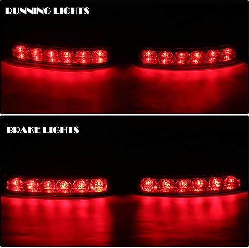 Miniatura 2 de JMTBNO Alforja de carcasa trasera para freno de marcha trasera, luz LED Len para Touring Street Road Glide CVO Electra Glide Ultra Classic Ultra