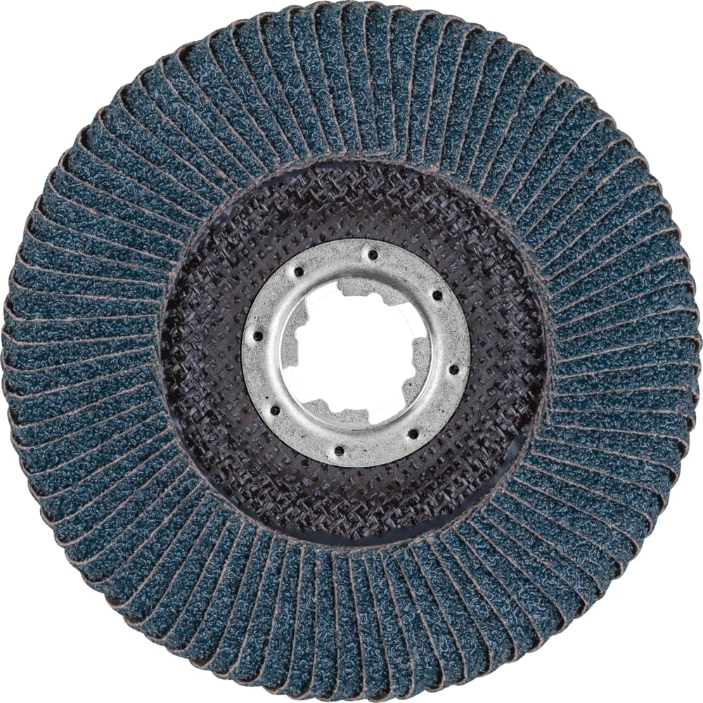 PFERD Polifan, 10 stuks, 125 mm, Z80, X-LOCK (22,23 mm), PSF STEELOX, 67668126 – voor hoge economie door agressieve verspaning bij een goede levensduur
