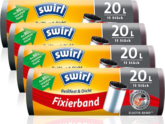 Swirl 20 l taśma mocująca worek na śmieci 4x15