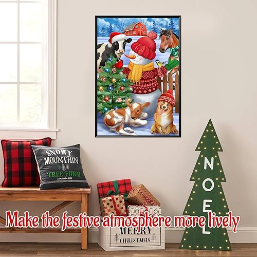 Miniatura 6 de Kit de pintura de diamantes de Navidad, juego de arte de diamantes de calcetín de Navidad para adultos, arte hecho a mano con diamantes 5D,