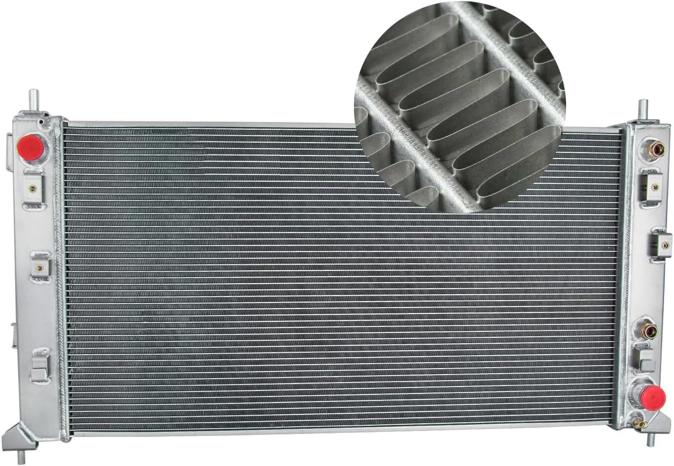 Aluminum Radiator for 2019-2021 2020 Chevy Silverado GMC Sierra 1500 4.3L 5.3 6.2L V6 V8 3 Row Radiators