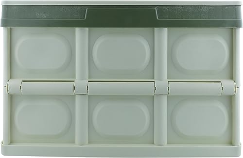 Miniatura 12 de Organizador plegable para automóvil, organizador de maletero y almacenamiento para automóvil, SUV, sedán (cuero-negro, 18.5 x 11.5 pulgadas)