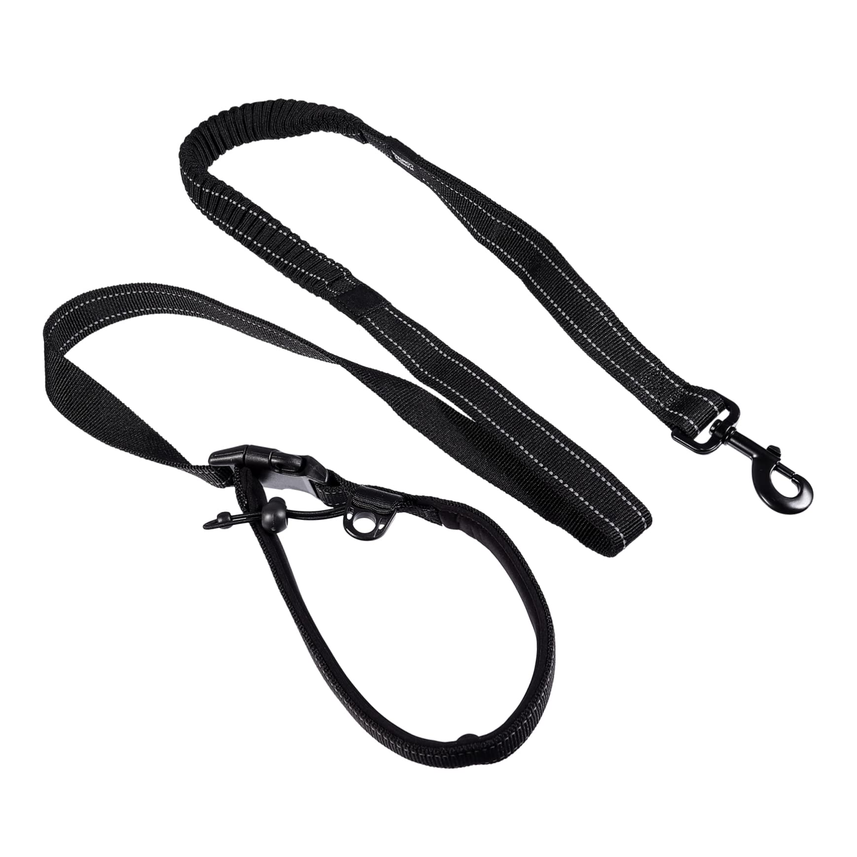 Garneck Reflective Elastic Dog Leash with Handle Heavy Duty Pet for Training Hiking Walking and Jogging Comfortable Convenient Hook Attachment