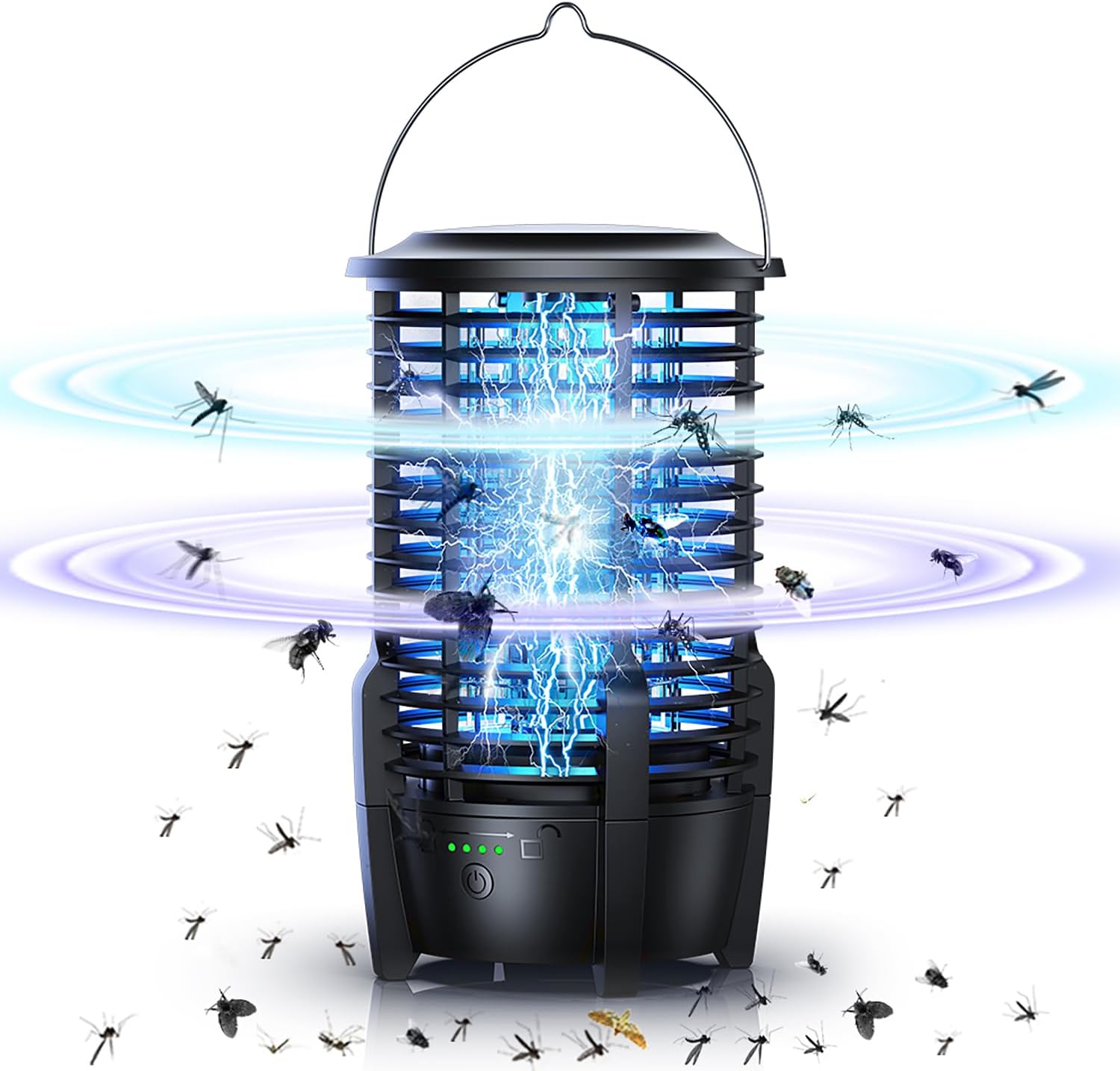 Portable Bug Zapper, Indoor & Outdoor, Cordless Rechargeable Mosquito