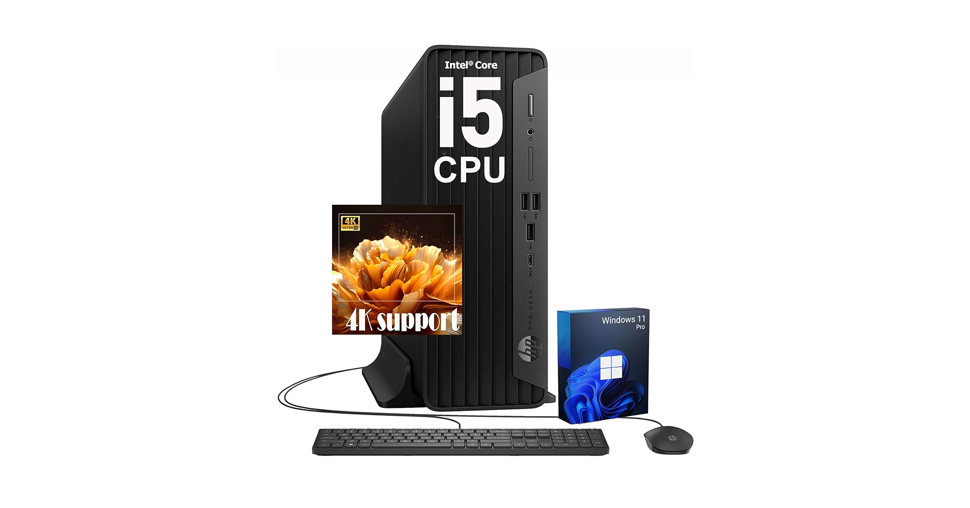 Amazon.com: HP ProDesk Small SFF Desktop, 4K Support, Intel