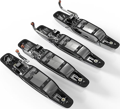 Miniatura 7 de Manija de puerta exterior, 4 piezas cromadas para conductor delantero y trasero compatibles con Chevy Silverado Suburban Avalanche Tahoe 2007-2014,