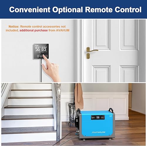 Miniatura 6 de Deshumidificador comercial Crawl Space de 113 pintas, certificado Energy Star Efficient para sótano, toda la casa con manguera de drenaje, gran