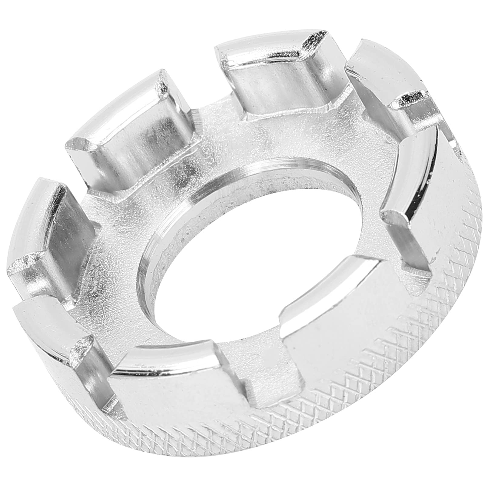 Ymiko Bike Spoke Wrench, Bike Wrench Bike Spoke Nipple Key 8 Way Spoke Wrench Bike Pedal Wrench Wheel Rims Truing Spanner Repair Tool (Silver)