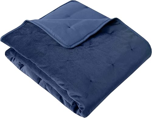 Miniatura 6 de Sweet Home Collection Manta de terciopelo con puntada de punto, suave y lujosa, 50 x 60 pulgadas, acogedora felpa para todas las estaciones para