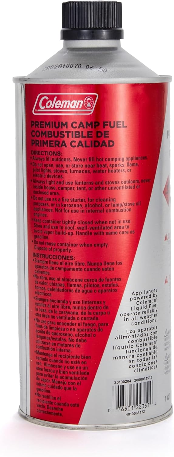 Coleman 32oz Premium Camping Fuel, All Season Efficient Fuel Canister, Ideal for Camping Lanterns & Stoves