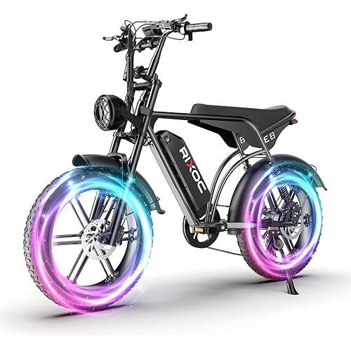 E8 Electric Bike for Adults, 1500W Motor (Peak), 30 MPH Ebike, 20'' Fat Tire Commuter E-Bike with 48V 15.6AH Battery, Full Suspension Mechanical Disc Brakes, E Bike for Snow, Sand, Road