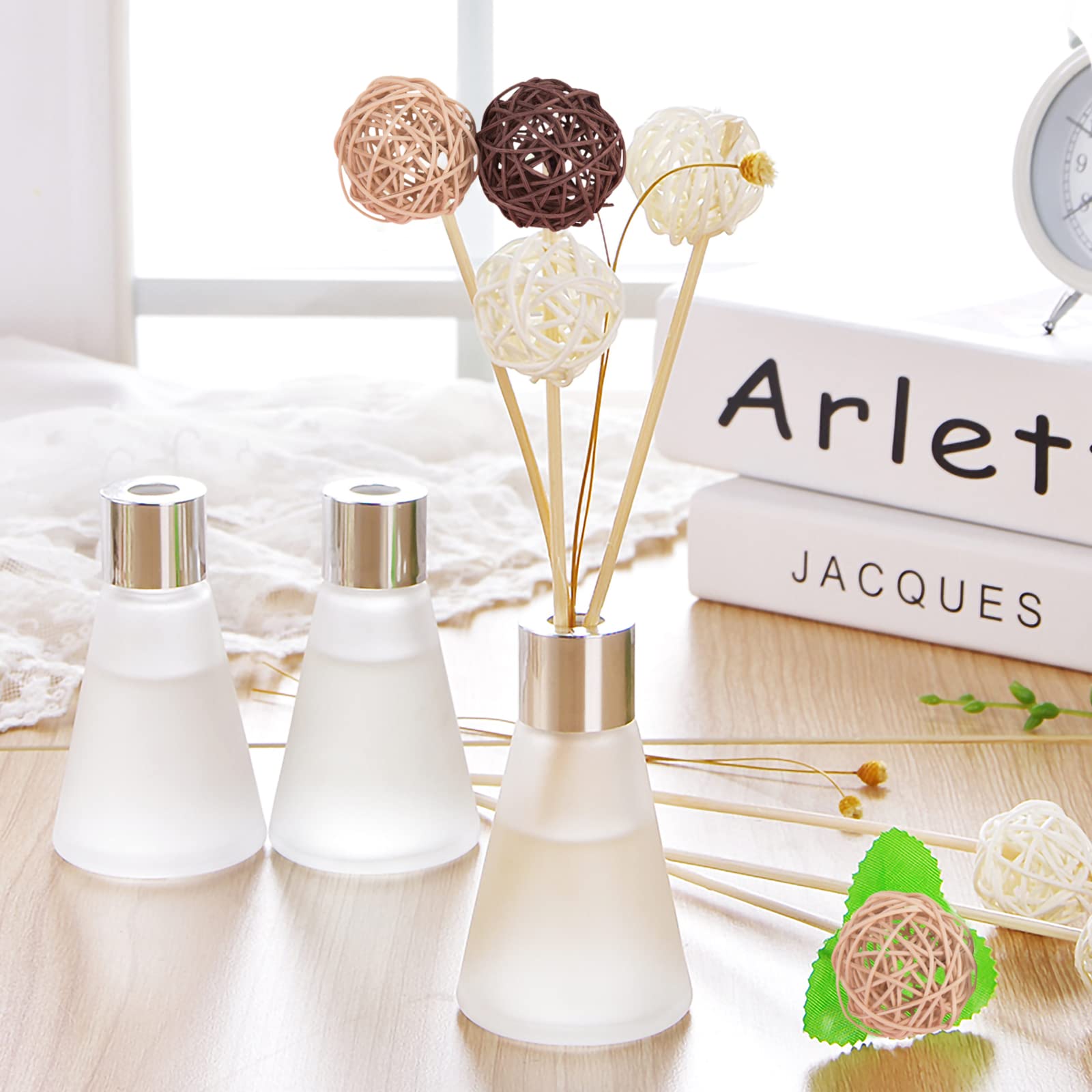 30 Boules Rotin Osier 3cm - Déco Naturelle Pour Mariage/Noël/DIY