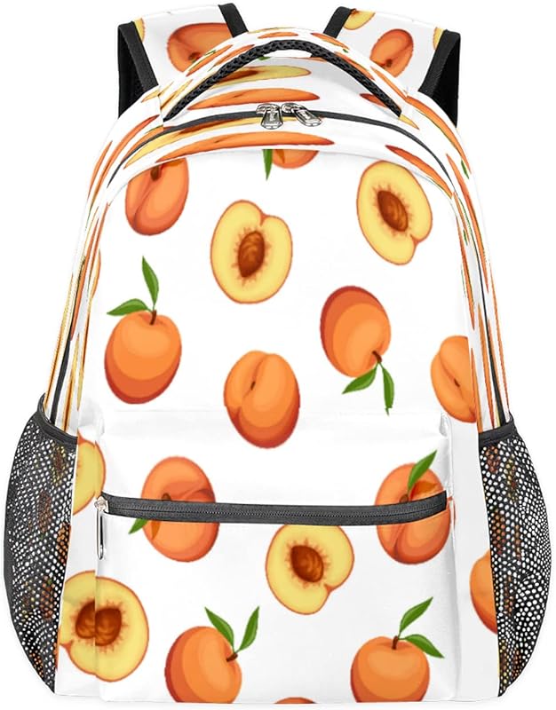Mochilas para adolescentes meninas meninos pêssego mochila de viagem para mulheres homens, bolsas de livro de frutas, mochilas universitárias para escola, mochilas para laptop de trabalho, mochila resistente à água para caminhadas, Multicor, Medium em oferta na Shopee Mochilas para adolescentes meninas meninos pêssego mochila de viagem para mulheres homens, bolsas de livro de frutas, mochilas universitárias para escola, mochilas para laptop de trabalho, mochila resistente à água para caminhadas, Multicor, Medium em oferta na Shopee