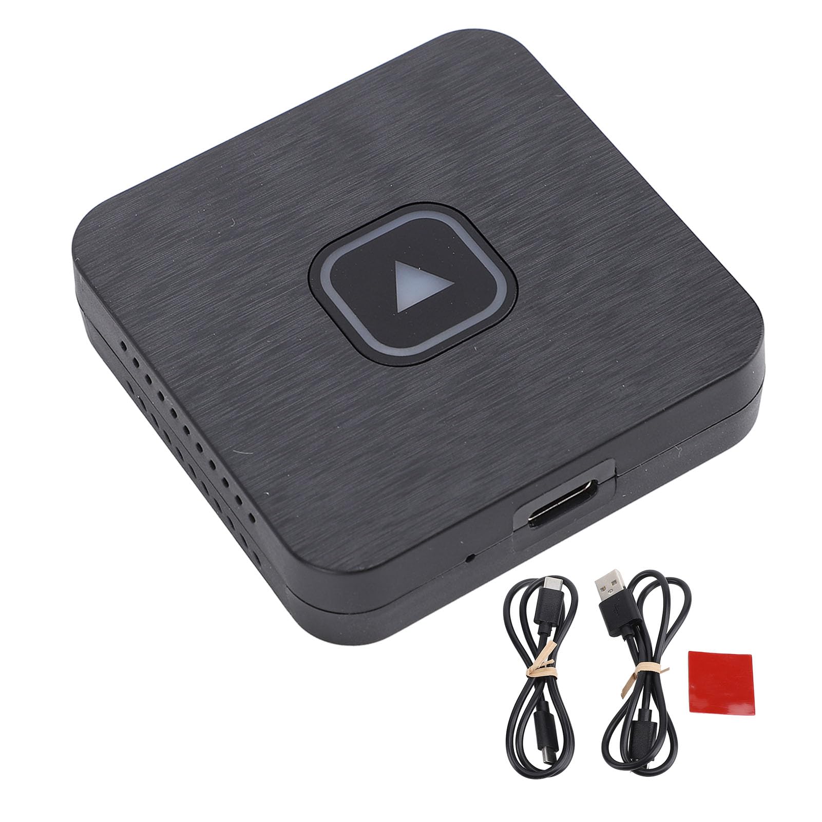 Cuifati Adattatore Wireless per Auto, Convertitore da Cavo a Wireless con Controllo Vocale, connettività Continua, Connessione Automatica, Cavi di Tipo C, Basso Consumo Energetico