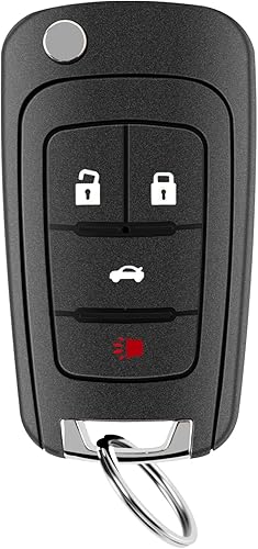 Compatible con llavero remoto de entrada sin llave de 4 botones Chevrolet Cruze 2011-2016 Chevy Equinox Camaro 2010-2019 Buick Lacrosse Regal