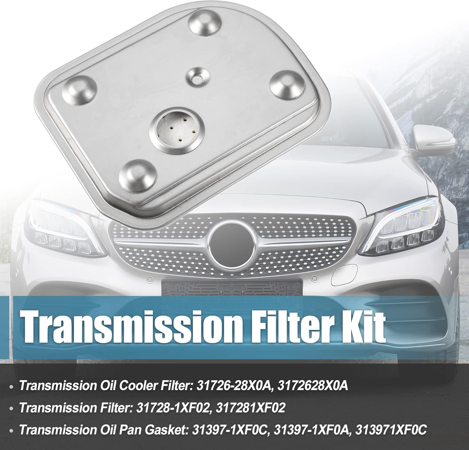 X AUTOHAUX 1pcs Transmission Filter for Mercedes-benz B200 2006 2007 2008 2009 2010 2011 1693771395 169-377-11-95