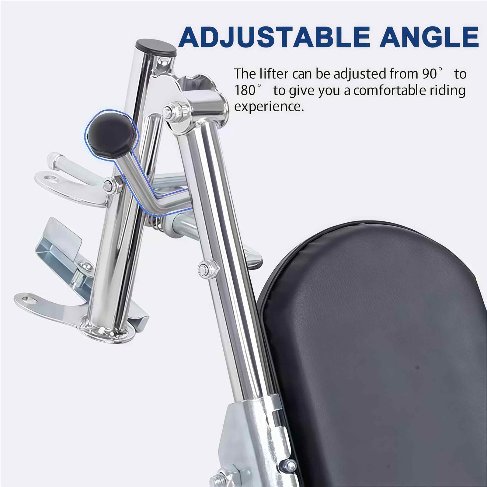Reposapiés para silla de ruedas con reposapiés acolchado, ángulo ajustable de 90°-180°, fácil de limpiar, diseñado para la mayoría de sillas de ruedas estándar