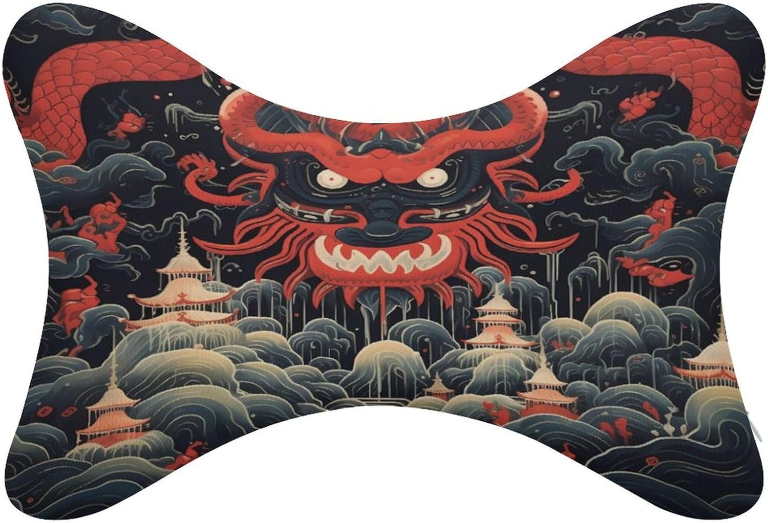 Demon 2 Pack Car Neck Pillow Car Headrest Soft Car Pillow for Most Cars