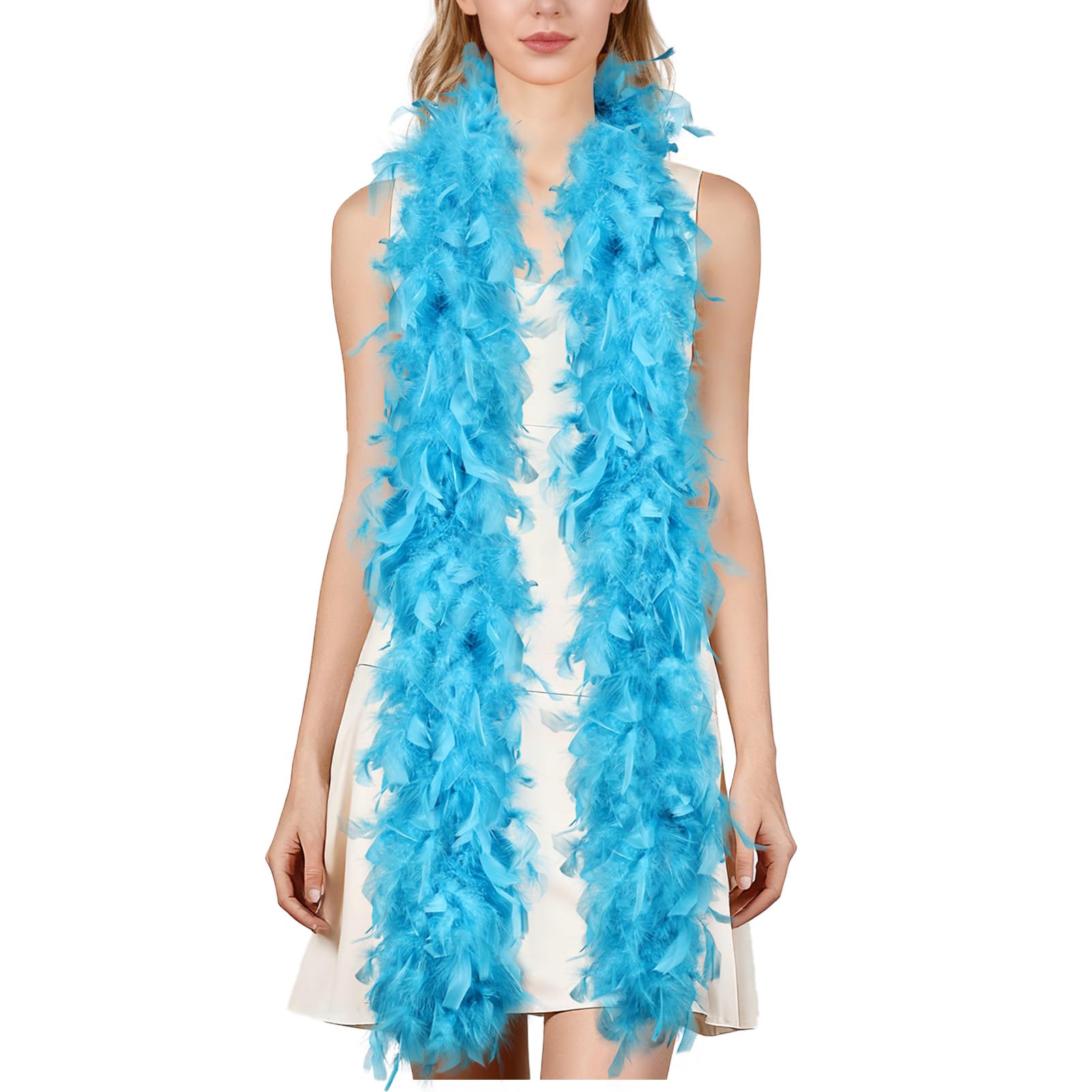 THARAHT 19 Color- 40/60g 2Yard Chandelle Feather Boa Dancing Wedding Party Halloween Costume Decoration Feathers boa
