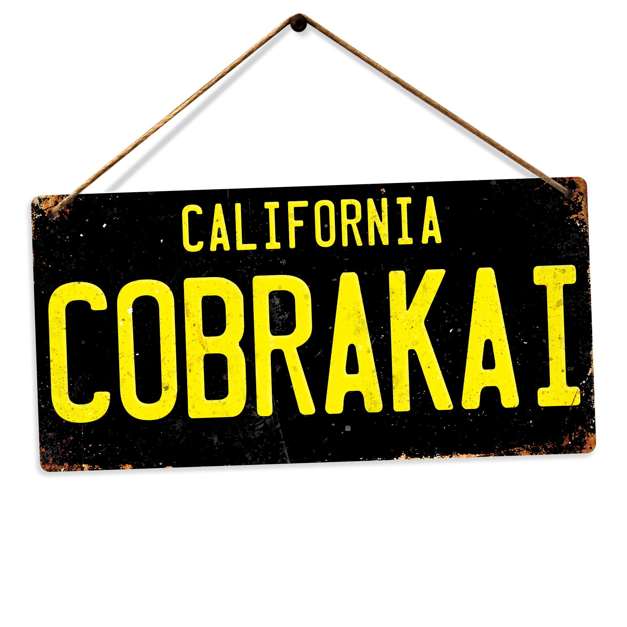 Cobra Kai Number Plate | Printed Metal Wall Sign Plaque – Twine | Printed Metal Wall Sign Plaque