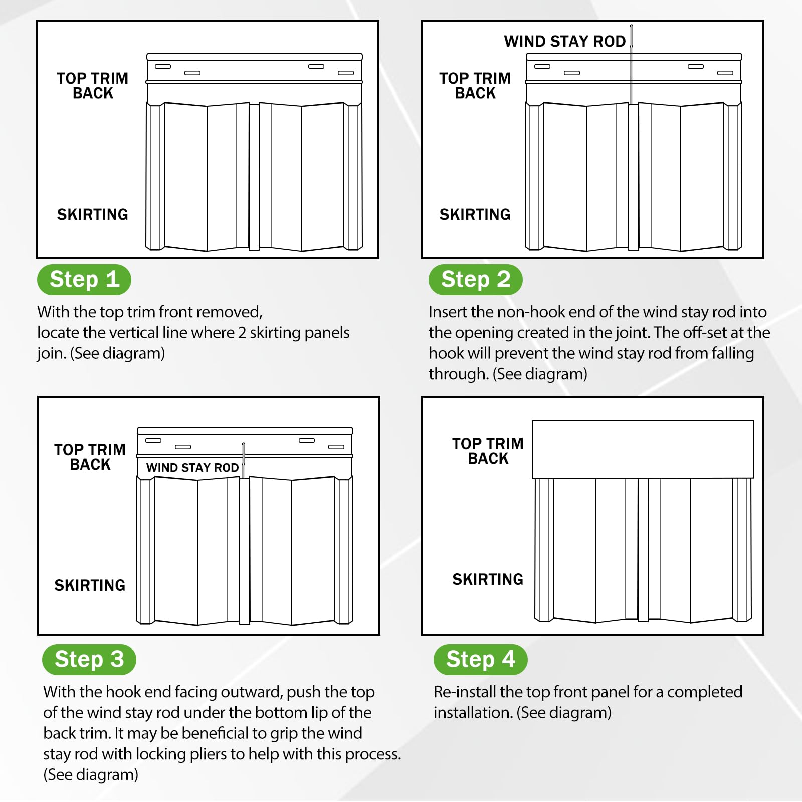 Mobile Home Skirting Rods - Protect Your Skirting -3