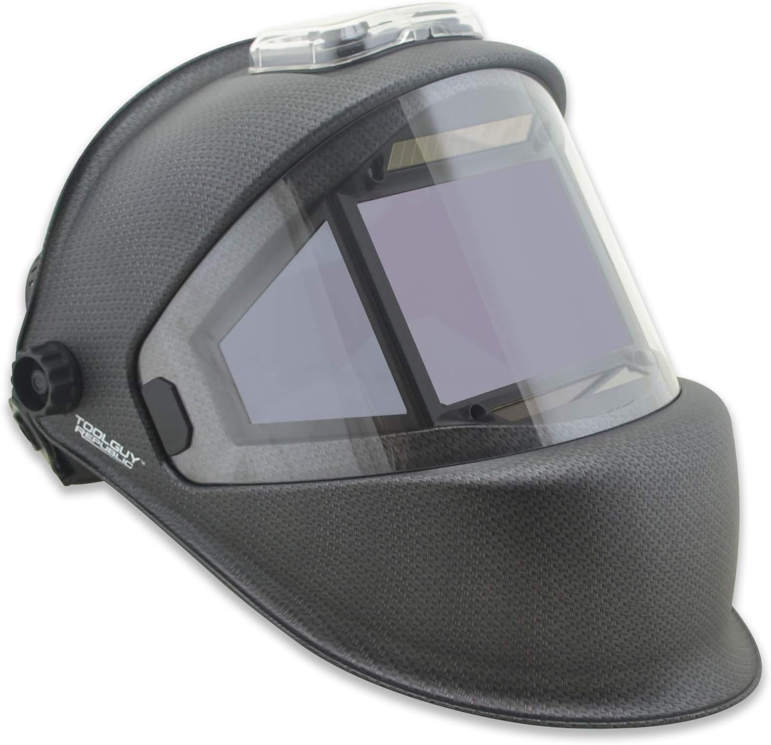 TGR Panoramic 180 View Solar Powered Auto Darkening Welding Helmet - True Color (MATTE CARBON FIBER)