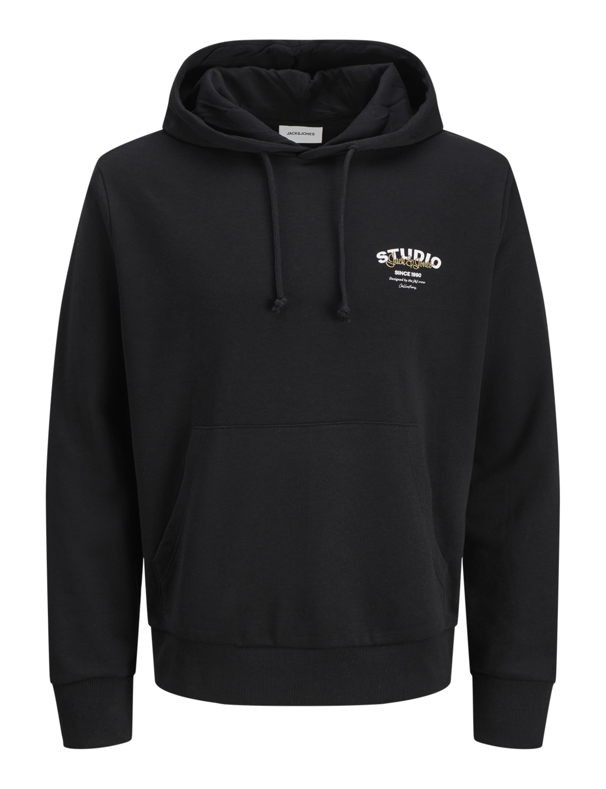JACK & JONES Jjyuki Sweat Hood Bf, black, L