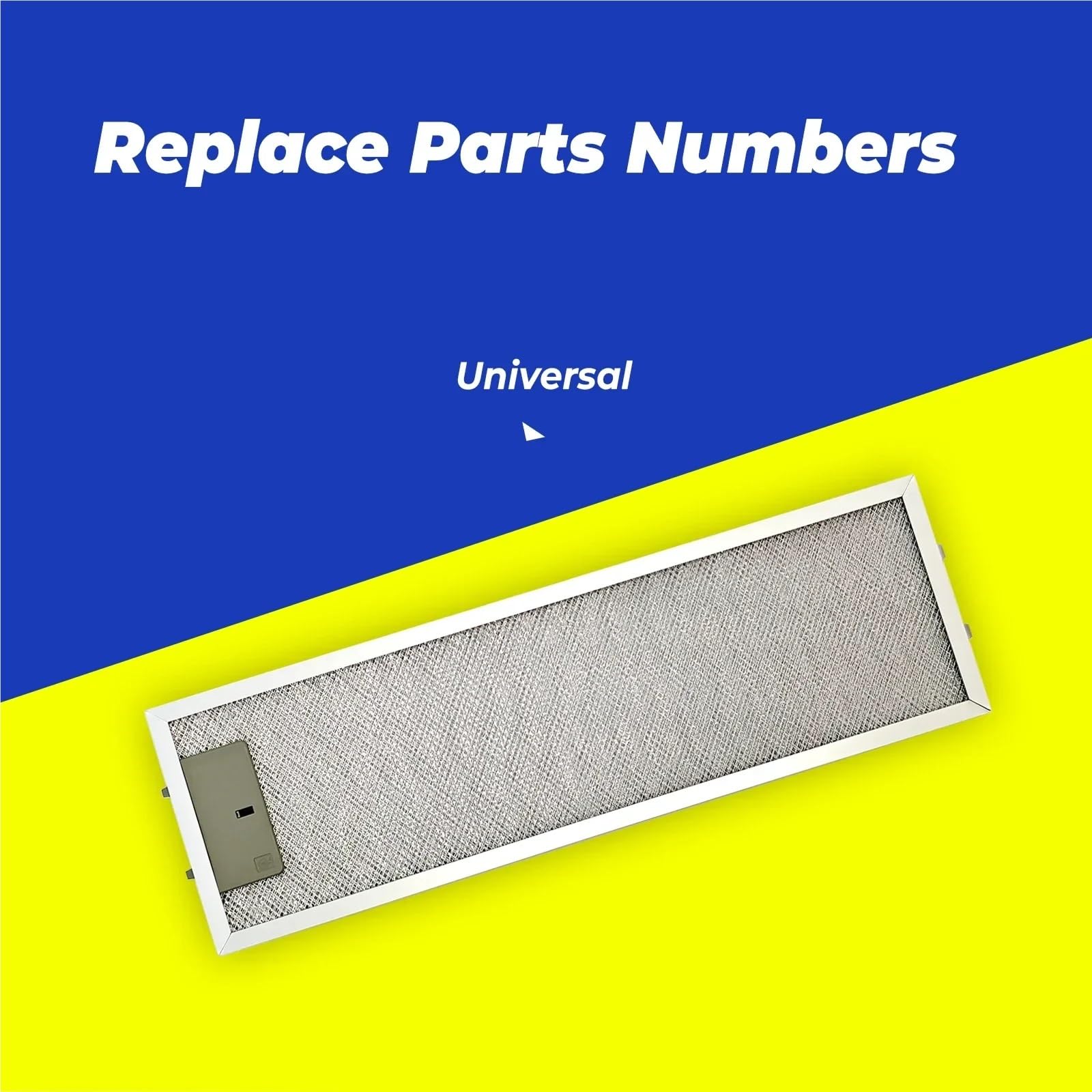 Filtro Campana Extractora Filtro de Grasa for Campana extractora de Cocina de Aluminio de 50 x 15,8 x 0,9 cm