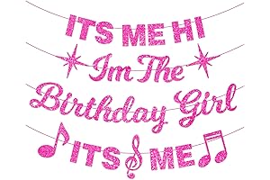 Sparkling Birthday Vixen with Glittery Banner