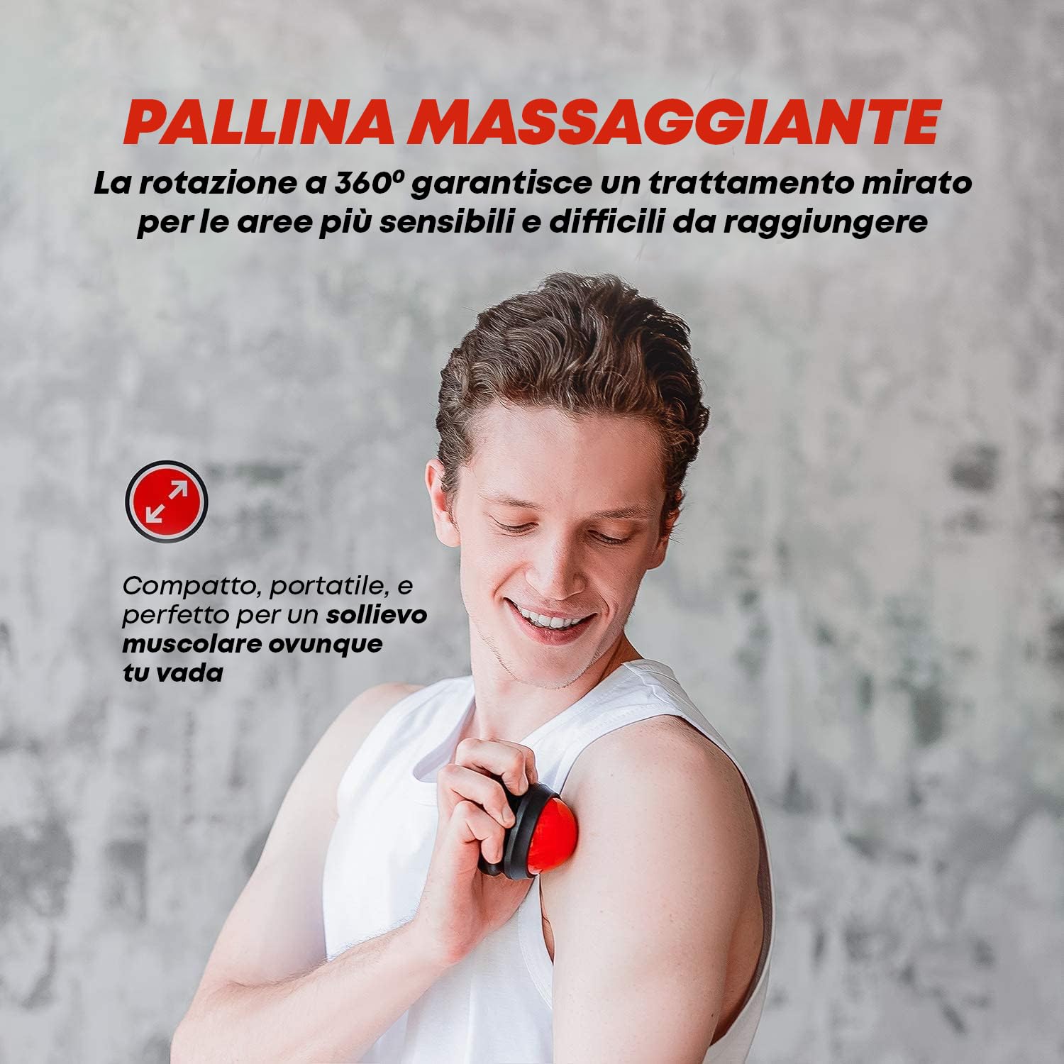 ELVIRE SPORT Foam Roller | Rullo, Palla Massaggio Muscolare per Tessuti Profondi, Schiena, Gambe, Piedi, Collo o Fascite Plantare