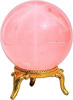 Vista 69 de Amazing Gemstone Bola de cristal de Yaxaita con soporte, bolas de meditación de esfera de cristal de 2 pulgadas para brujería y bolas decorativas