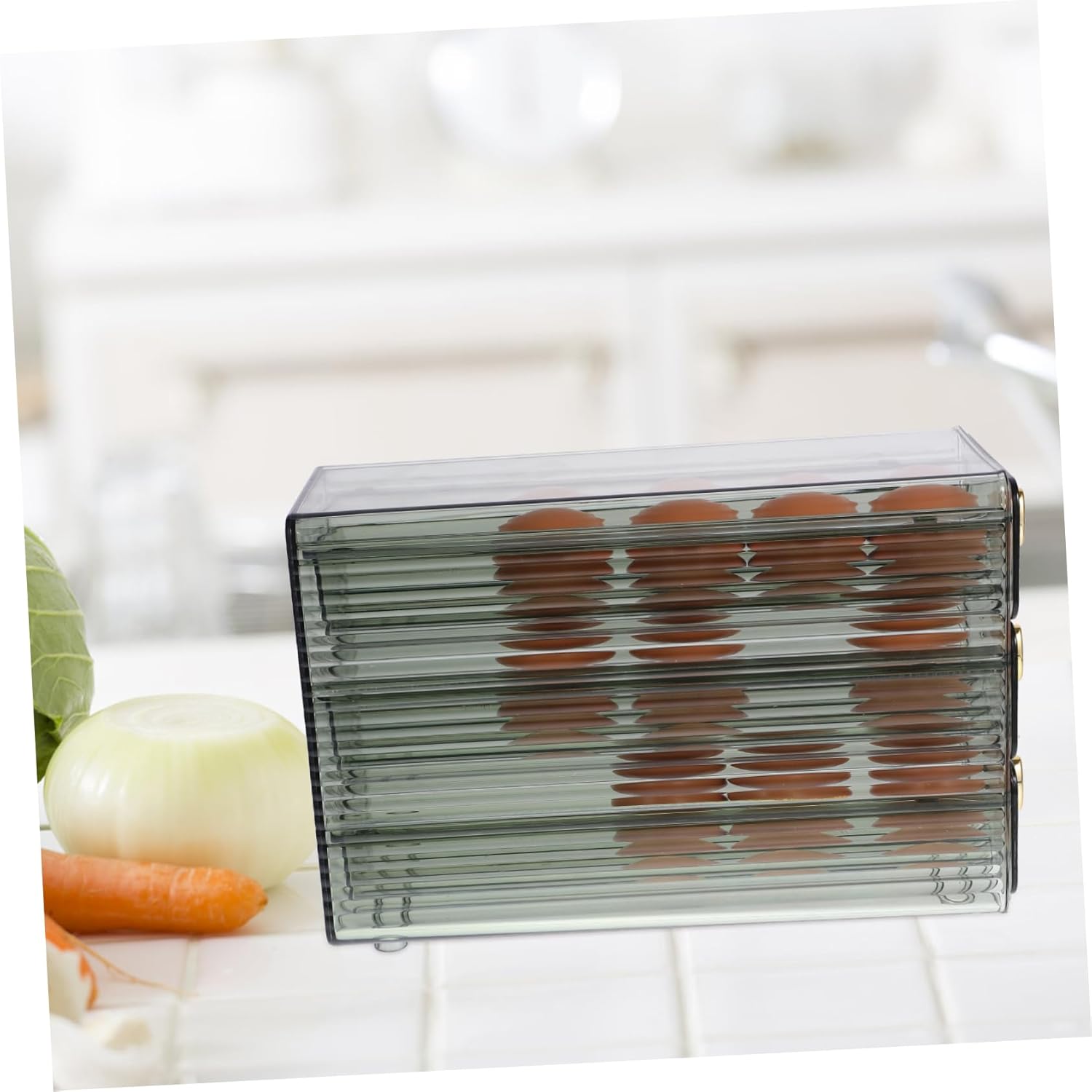 ARTIBETTER Household Dispenser Rolling -grade Storage Organizer for Refrigerator for Kitchen Easy to Use and Install