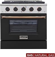 Vista 2 de Kucht KNG301-K-GOLD - Cocina de gas, color dorado