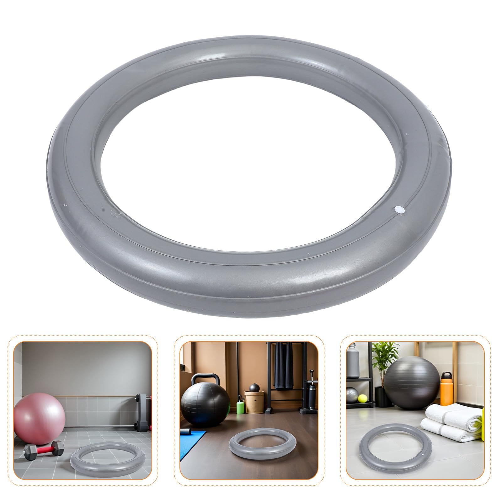 TOPBATHY 2 Stück Fitnessball Stuhlständer aus PVC mit Rutschfester Stabilitätsbasis für Gymnastikbälle Verdickter Balanceball Basis für Kompakte Räume und Yoga Zubehör