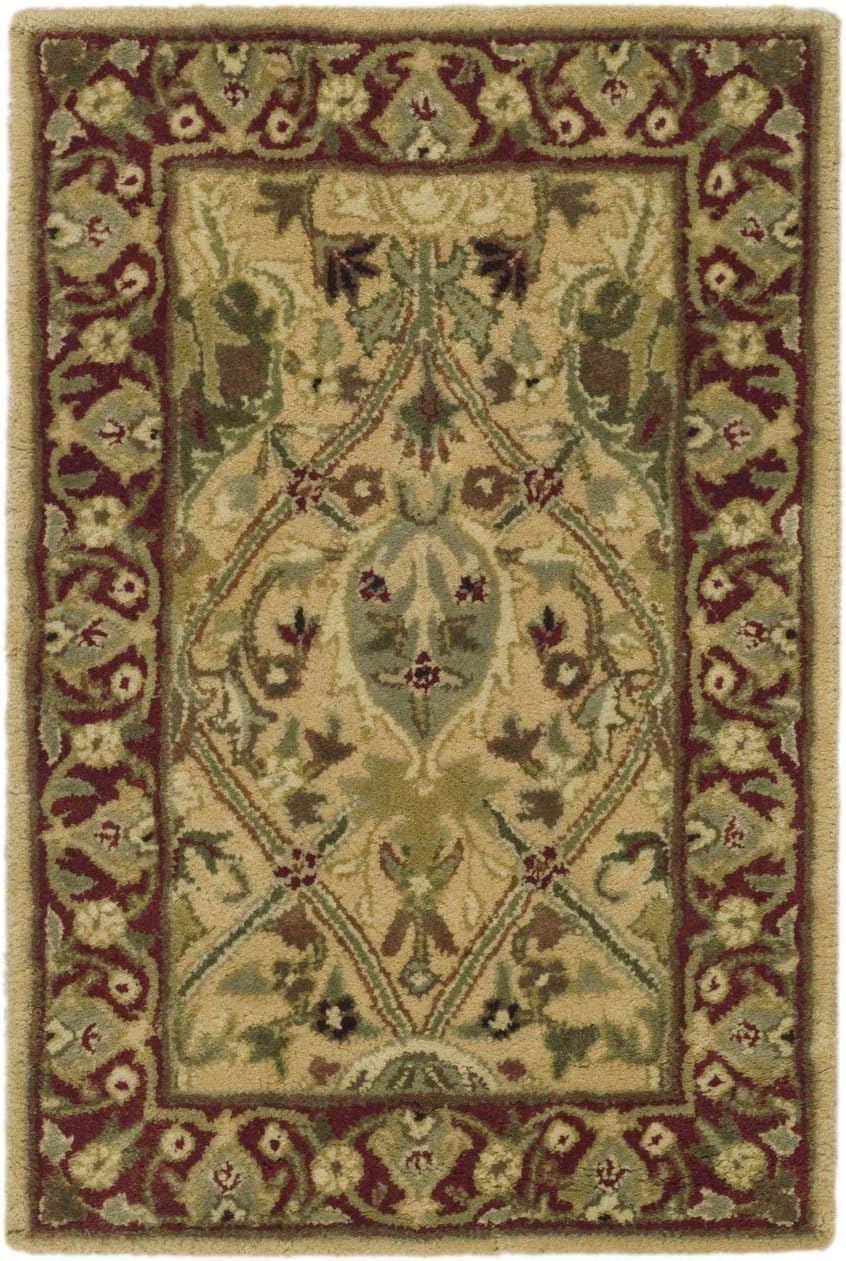 Ivory and Rust Hand-Tufted Wool 6' x 9' Area Rug