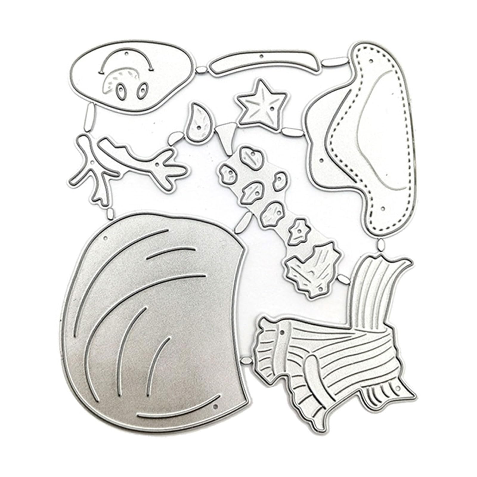 Tsophreniq Christmas Series Die Cut Stencils Template Molds Christmas Sleigh Metal Cutting Dies for Album Scrapbooking Decorations Series Metal Cutting Dies Sleigh Die Cut