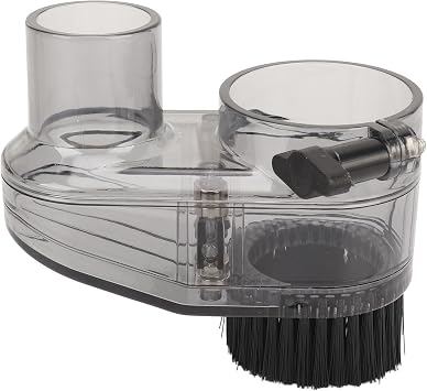 CNC Router Dust Shoe, 52mm Diameter Clear Dust Shoe with 38mm Hose Diameter for 52mm Spindle Motors and Router, Magnetic Adjustable Height