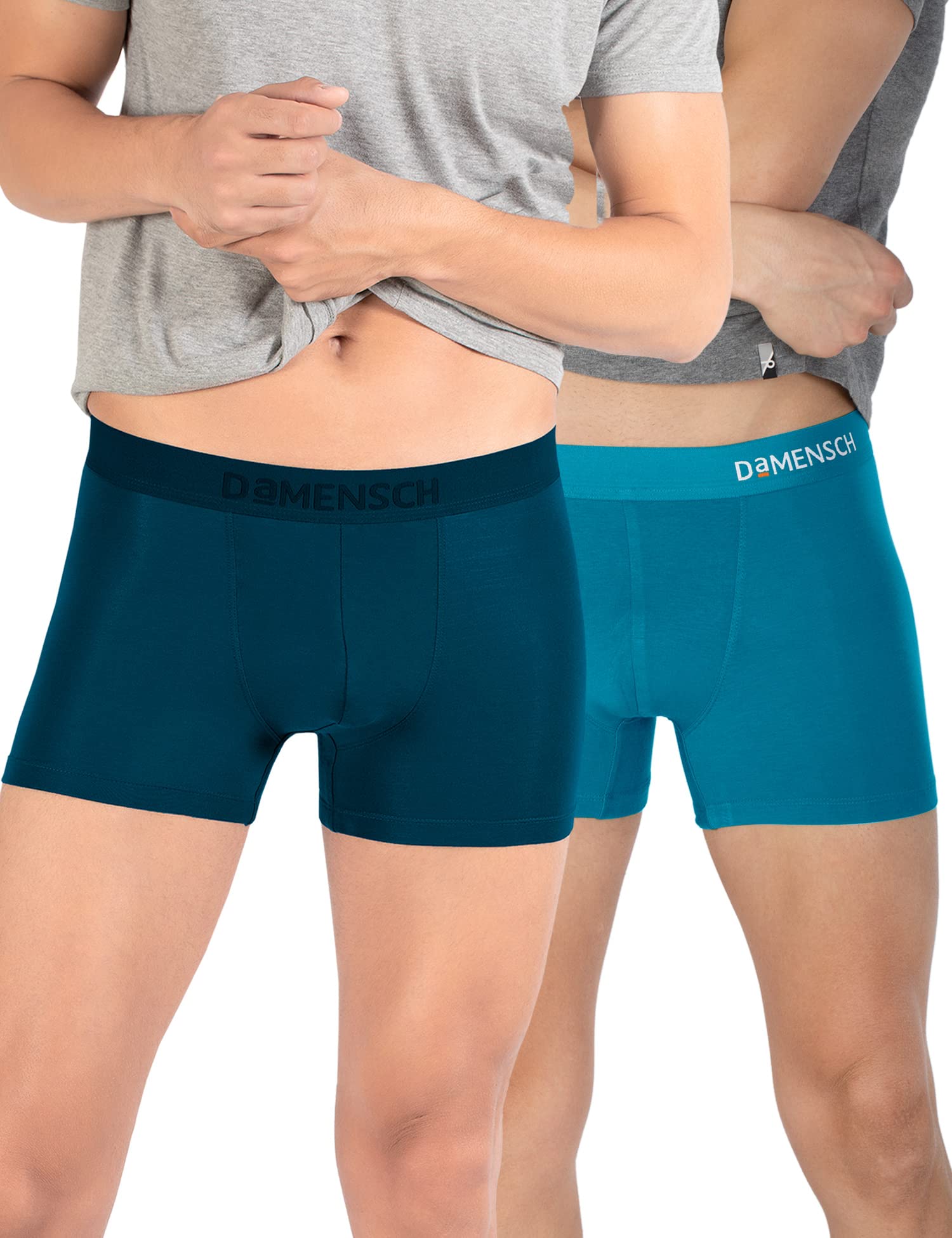 damensch Men's Modal Trunks (Pack of 2) (DAM-ER-MIX-T-OPB-OD-PACK-2-S_Opal Blue, Ocean Depth_S)-picture-43
