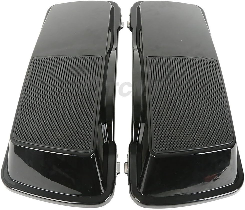 TCMT 6X9" Saddlebag Speaker Lids Fits For Harley Touring CVO Road King Road Glide Electra Glide Street Glide Ultra Classic 1993-2013 (Stype C, Single 6"x 9" speaker)