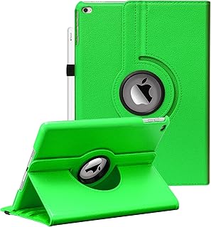 9.7 inch ipad Case Fit iPad 9.7 2018 2017 / iPad Air 2 / iPad Air - 360 Degree Rotating Case Cover for iPad 9.7'' (5th Generation, 6th Gen) / iPad Air 2 / iPad Air with Auto Sleep Wake (Green)