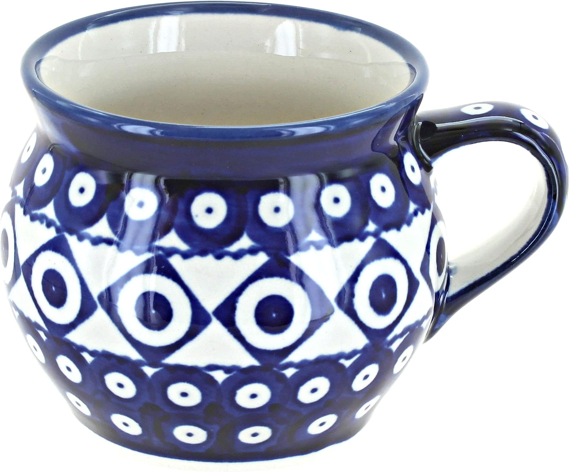 Blue Rose Polish Pottery Xandra Bell Shaped Mug